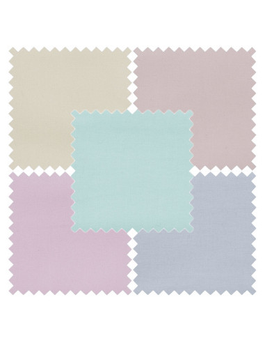 Lote de 5 cupones Fat Quarter - Pastel