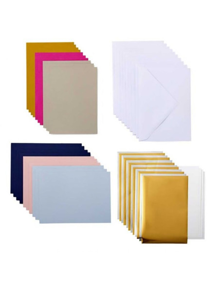 Juego de 10 tarjetas con sobres R30 especial Foil Cricut