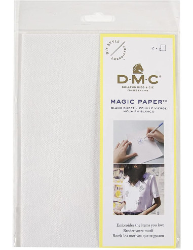 Paquete de 2 hojas en blanco A5 Magic Paper DMC