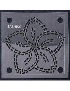 Plantilla para sashiko - Flor de cerezo 2