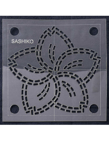 Plantilla para sashiko - Flor de cerezo