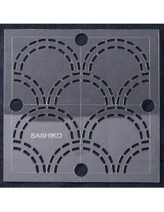 Plantilla para sashiko - Olas 2