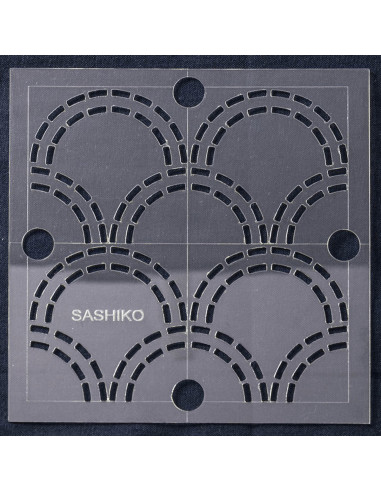 Plantilla para sashiko - Olas