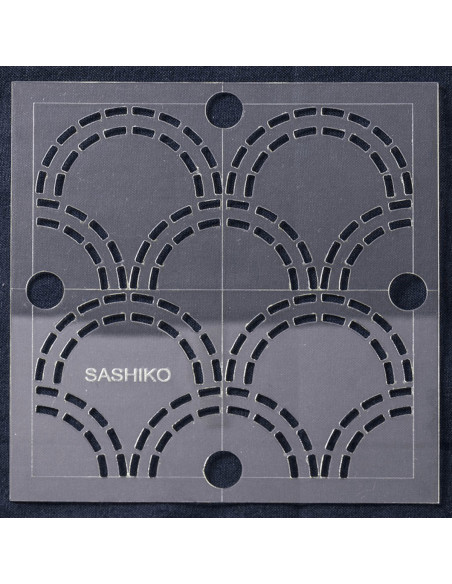Plantilla para sashiko - Olas