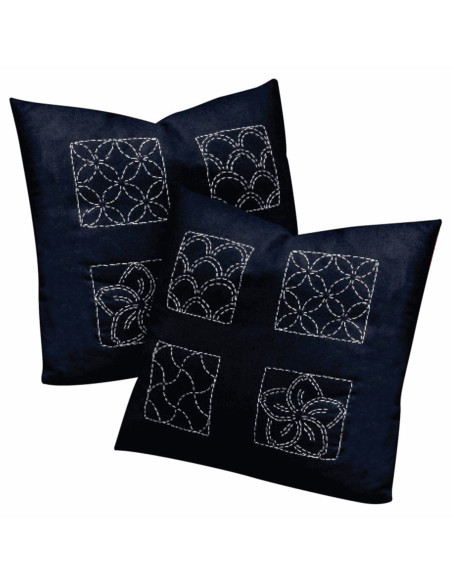 Tela sashiko - Azul marino oscuro