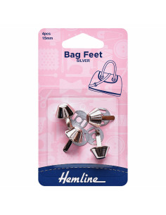 Juego de 4 patines para bolsas de 15 mm - Plata
