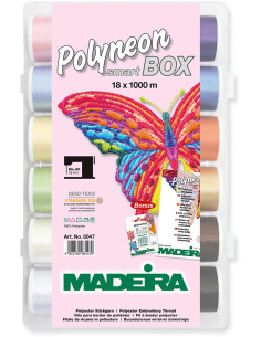 Maletín de hilos para bordar SmartBox Polyneon Madeira