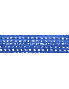 Trenza pre-plegada acrílica por metro - Azul real