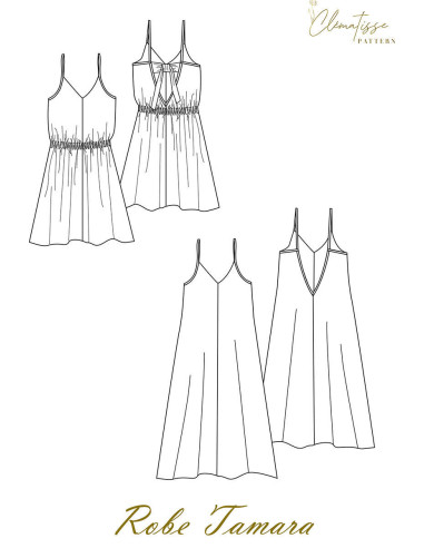 Patrón de vestido Tamara - Clématisse Pattern