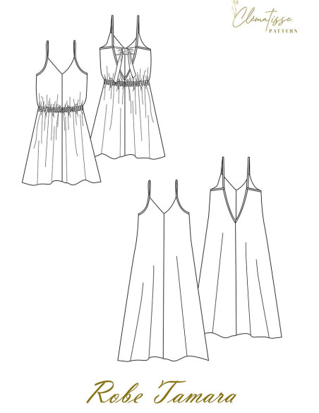 Patrón de vestido Tamara - Clématisse Pattern