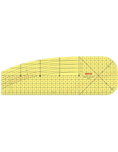 Regla de planchado en caliente para dobladillos 30 x 10 cm
