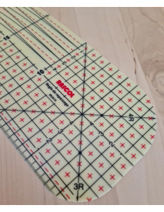 Regla de planchado en caliente para dobladillos 30 x 10 cm 2