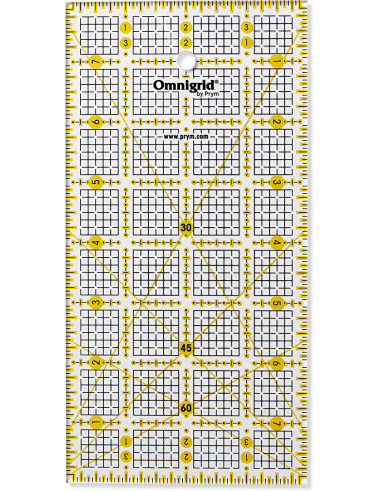 Regla de patchwork Omnigrid 4 x 8 pulgadas