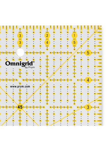 Regla de patchwork Omnigrid 6 x 6 pulgadas