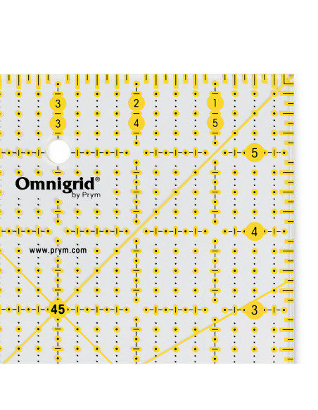 Regla de patchwork Omnigrid 6 x 6 pulgadas
