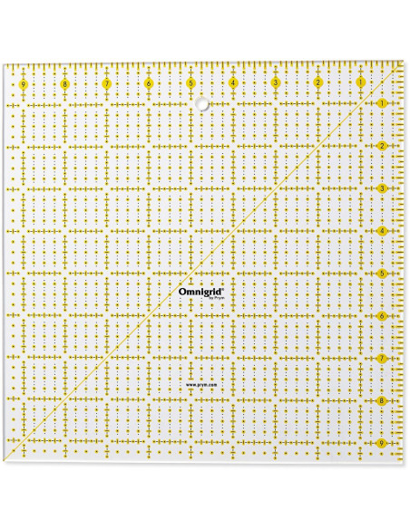 Regla de patchwork Omnigrid 9,5 x 9,5 pulgadas