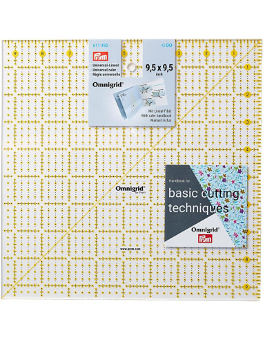 Regla de patchwork Omnigrid 9,5 x 9,5 pulgadas