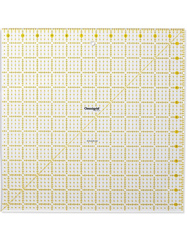 Regla patchwork Omnigrid 12,5 x 12,5 pulgadas