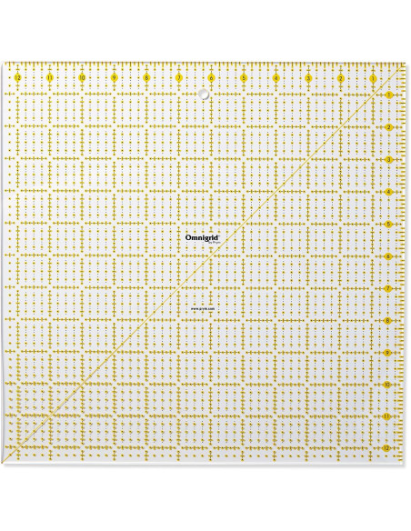 Regla patchwork Omnigrid 12,5 x 12,5 pulgadas