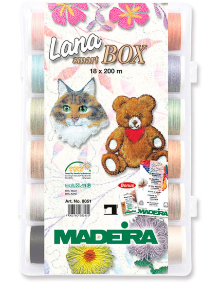 Maletín de hilos para bordar SmartBox Lana Madeira