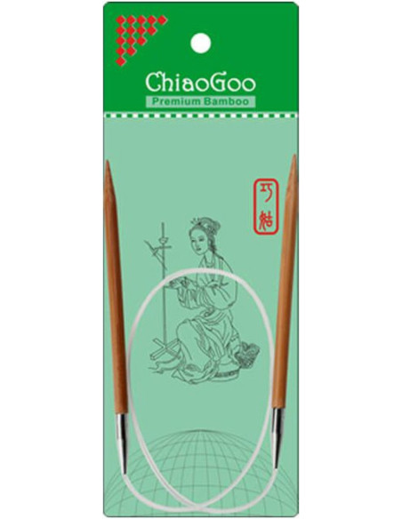 Agujas circulares fijas de bambú ChiaoGoo