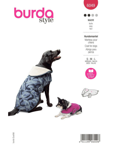 Patrón de abrigo para perro - Burda 6049