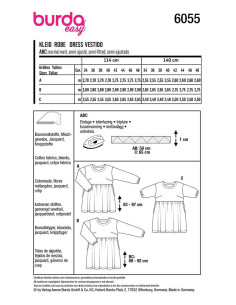 Patrón de vestido - Burda 6055 2