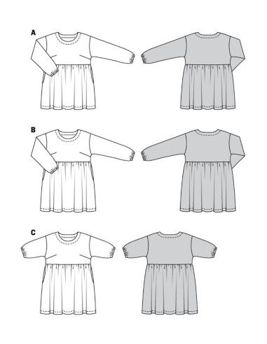Patrón de vestido - Burda 6055