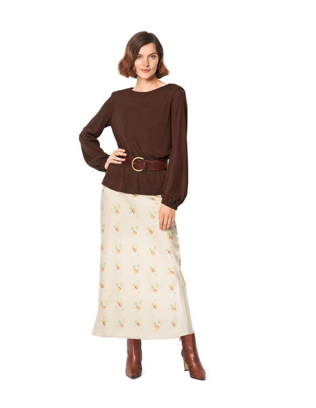 Patrón de camiseta y blusa - Burda 6059