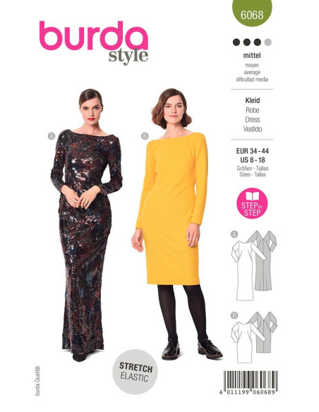 Patrón de vestido - Burda 6068