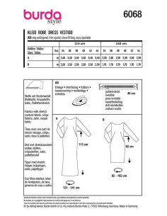 Patrón de vestido - Burda 6068 2