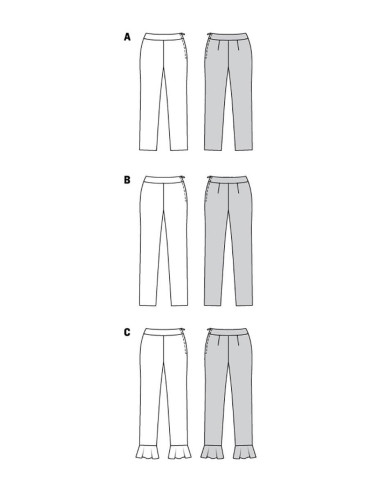 Patrón de pantalón - Burda 6072