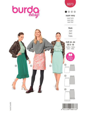 Patrón de falda - Burda 6073