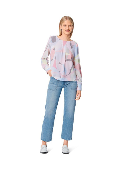 Patrón de vestido y blusa - Burda 6077