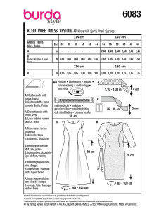 Patrón de vestido - Burda 6083 2
