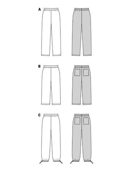 Patrón de pantalón - Burda 6085