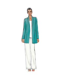 Patrón de chaqueta, pantalón corto y pantalón - Vogue 9011