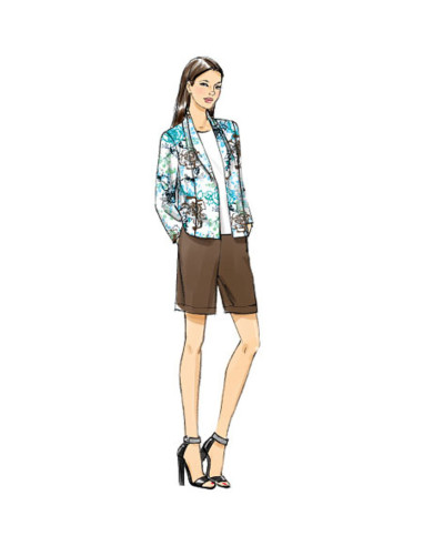 Patrón de chaqueta, pantalón corto y pantalón - Vogue 9011
