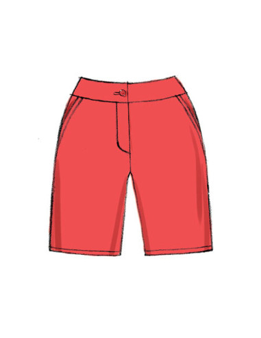 Patrón de pantalones cortos - Vogue 9008