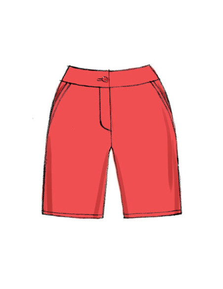 Patrón de pantalones cortos - Vogue 9008