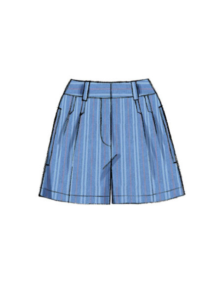 Patrón de pantalones cortos - Vogue 9008