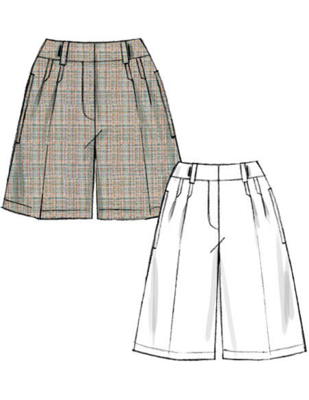 Patrón de pantalones cortos - Vogue 9008