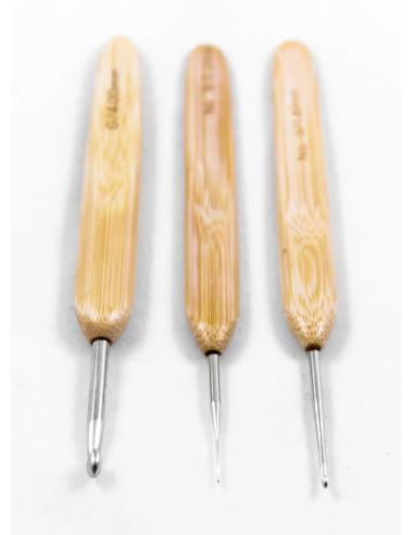 Gancho de metal con mango de bambú ergonómico Chiaogoo