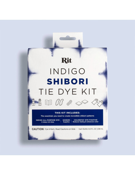 Kit de teñido de telas Tie-Dye Indigo Shibori Rit