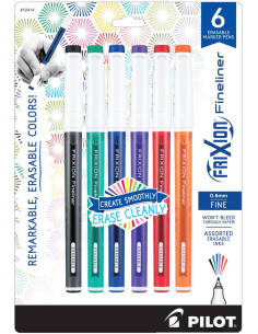 Set de 6 rotuladores Pilot FriXion Fineliner