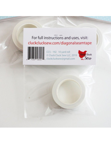 Cinta de guía para máquina Diagonal Seam Tape - Blanco