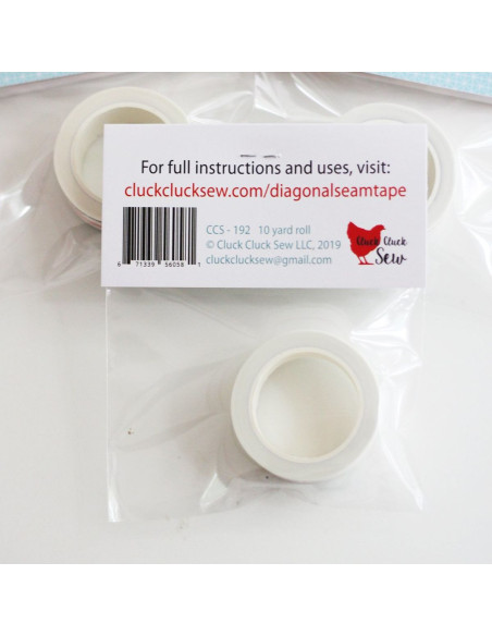 Cinta de guía para máquina Diagonal Seam Tape - Blanco