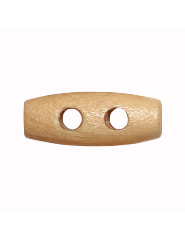 Juego de 12 botones de palillo de madera clara de 20 mm
