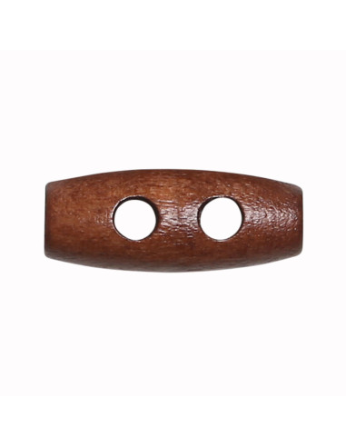 Juego de 12 botones de madera clara en forma de tronco de 20 mm