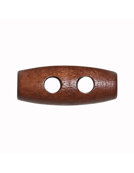 Juego de 12 botones de madera clara en forma de tronco de 20 mm